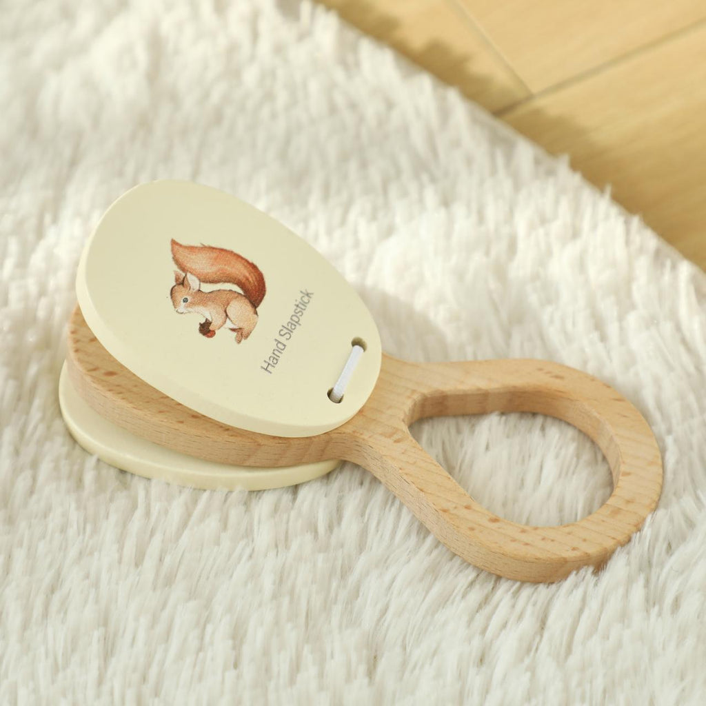 Beliebtes Montessori Holz-Musikinstrument-Set „Eichhörnchen“ – Musikspielzeug für Babys & Kinder | Verschiedene Instrumente, CE-zertifiziert