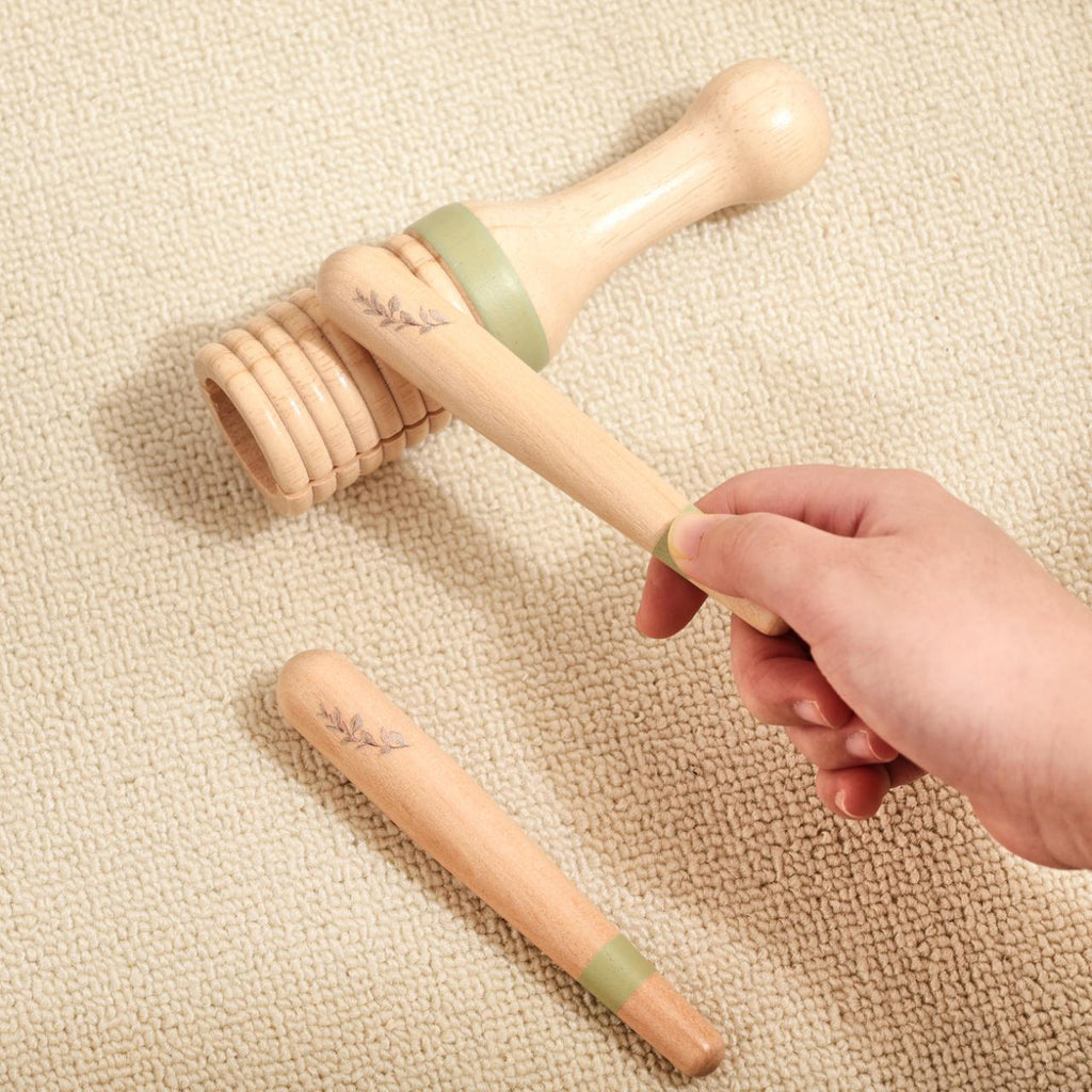 Beliebtes Montessori Holz-Musikinstrument-Set „Eichhörnchen“ – Musikspielzeug für Babys & Kinder | Verschiedene Instrumente, CE-zertifiziert