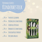 Personalisiertes Kinderbesteck - 4-teiliges Besteckset mit Name für Kinder