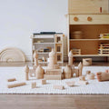 Zwiebel-Schloss Bausteine – Kreatives Konstruktionsspielzeug aus Holz für kleine Baumeister