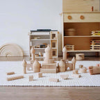 Zwiebel-Schloss Bausteine – Kreatives Konstruktionsspielzeug aus Holz für kleine Baumeister