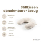 Stillkissen U-Form Musselin – abnehmbarer Bezug