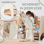 2in1 Montessori-Regal für Bücher und Spielzeug