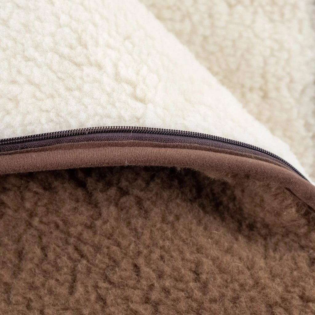 Winterfußsack Merino – natürlich warm
