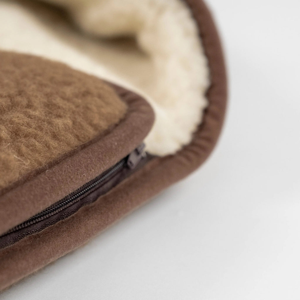 Winterfußsack Merino – natürlich warm