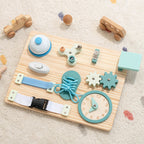 Montessori Beschäftigung Board - Sensorisches Brett - Kinder Lernspielzeug für Feinmotorik ab 3 Jahre