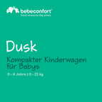 Bebeconfort Rainbow, Kinderwagen, Kompakt und Wendig, 6 Monaten bis 4 Jahre, bis zu 22 kg, Mineral Graphite