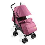 Bemesu Reisebuggy Kompaktkinderwagen mit 360°-Schwenkrädern, Kinderwagen mit 5-Punkt-Gurt, Kinderwagen 360° verstellbare Fahrtrichtung, Kinderbuggy klappbar bis 15kg, 0–3 Jahre, Lila