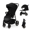 Kinderkraft TRIG 3 Kinderwagen, Kinderbuggy, Liegewagen, Sportwagen, Buggy, Zusammenklappen, Breite und tiefe Sitz, mit Liegeposition, 4 Rad Dämpfung, Große Dach, 5-Punkt-Gurt, bis zu 25 kg, Beige