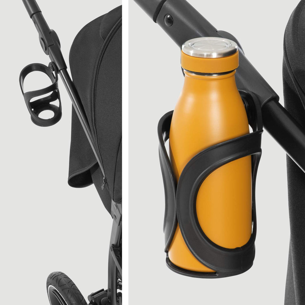 Hauck Buggy Rapid 3R Kinderwagen für Kinder bis 22 kg, mit Gummi Reifen, Klein Zusammenklappbar, UV-Schutz 50+, Schlaffunktion ab Geburt, Höhenverstellbarer Schieber und Großem Korb bis 3 kg (Black)