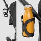 Hauck Buggy Rapid 3R Kinderwagen für Kinder bis 22 kg, mit Gummi Reifen, Klein Zusammenklappbar, UV-Schutz 50+, Schlaffunktion ab Geburt, Höhenverstellbarer Schieber und Großem Korb bis 3 kg (Black)