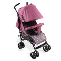 Bemesu Reisebuggy Kompaktkinderwagen mit 360°-Schwenkrädern, Kinderwagen mit 5-Punkt-Gurt, Kinderwagen 360° verstellbare Fahrtrichtung, Kinderbuggy klappbar bis 15kg, 0–3 Jahre, Lila