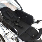 EICHHORN Kinderwagen Kombikinderwagen Komplett-Set, 0-3 Jahre, umbaubar zum Sportwagen, inklusive Babytragetasche, EVA-Rad, marineblau