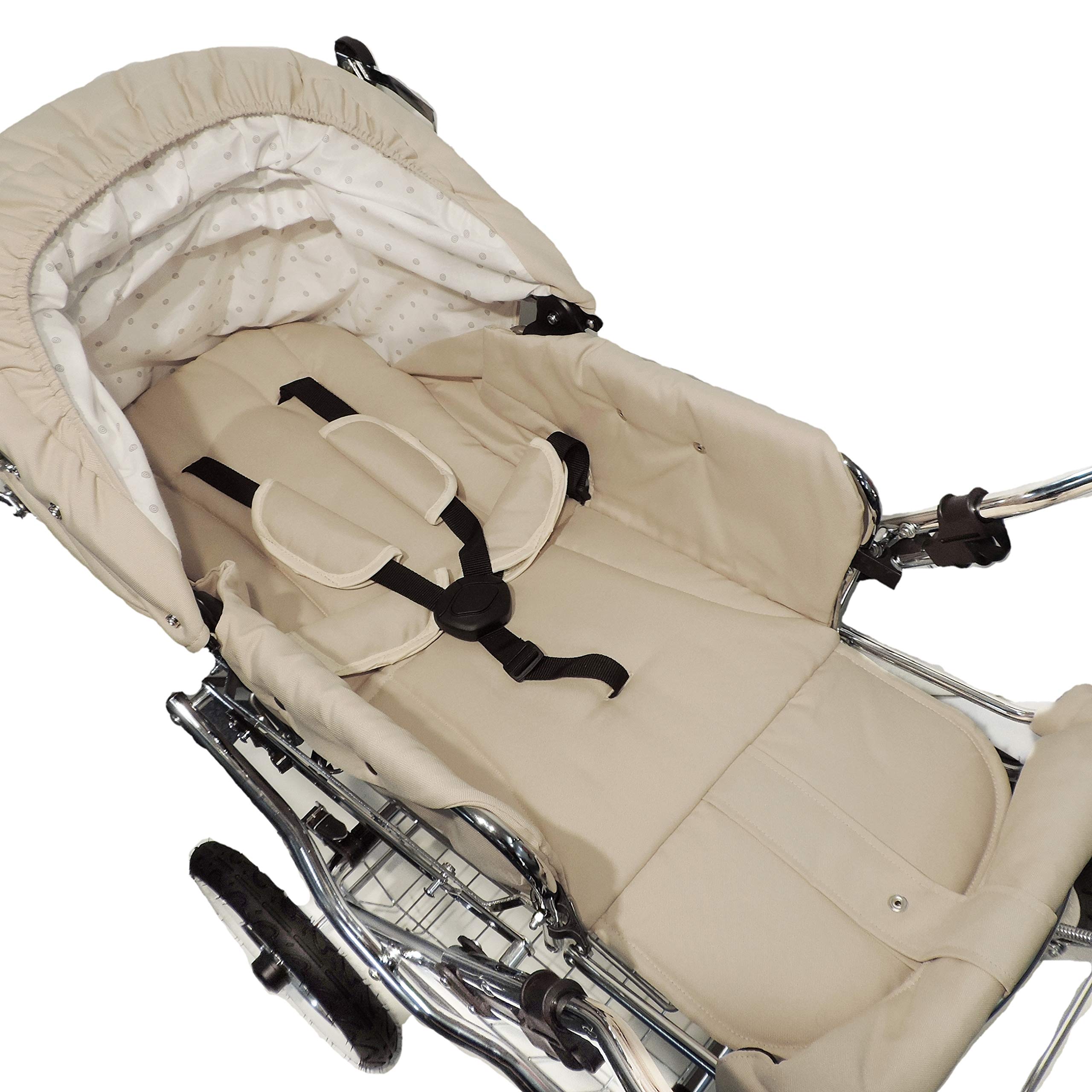EICHHORN Kinderwagen Kombikinderwagen Komplett-Set, 0-3 Jahre, umbaubar zum Sportwagen, inklusive Babytragetasche, EVA-Rad, marineblau