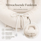 Babynest Baumwolle beige – mitwachsender Baby-Kokon