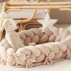 Babynest & Bettschlange 2in1 Velours – mitwachsend