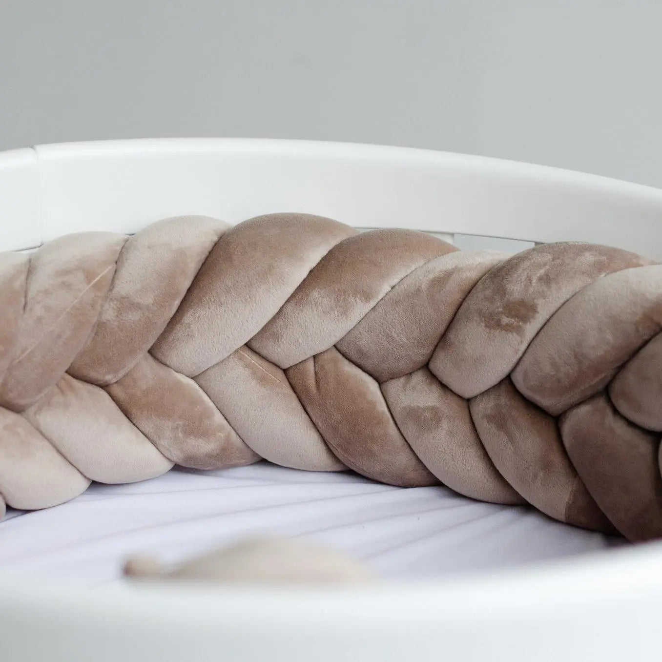 Bettschlange XXL Velours – Fischgräte, Premium-Schutz