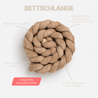Bettschlange Cord – geflochten für Babybett
