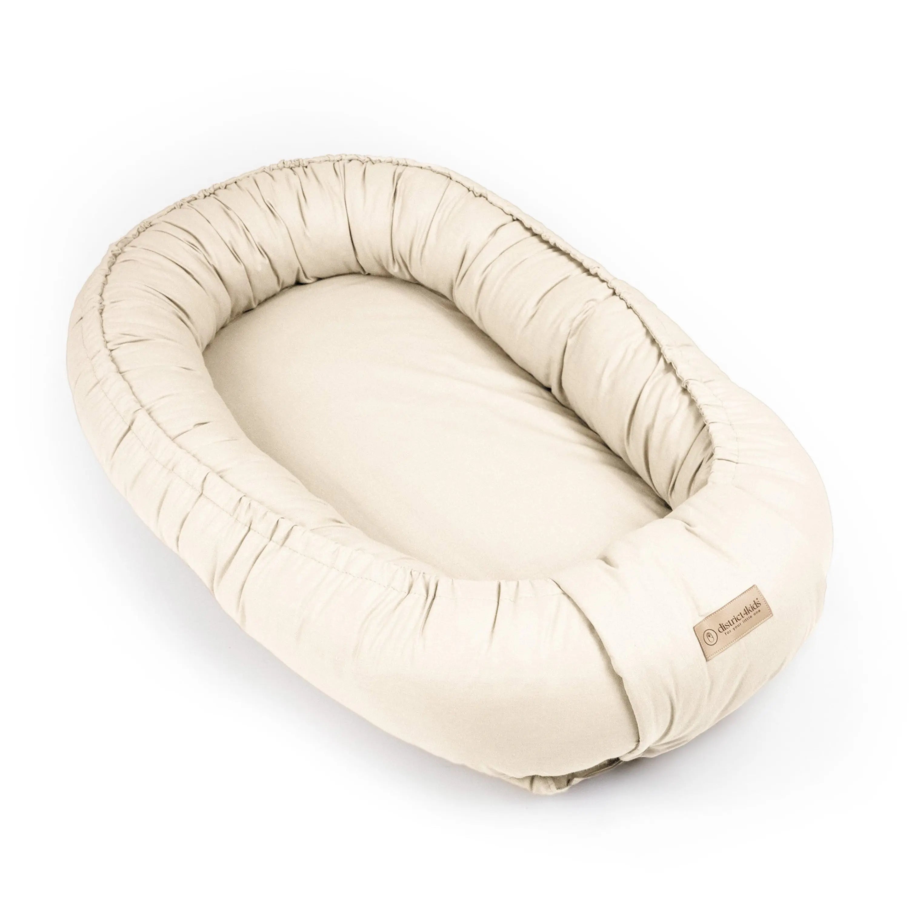 Babynest Baumwolle beige – mitwachsender Baby-Kokon