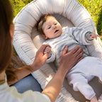 Babynest Baumwolle beige – mitwachsender Baby-Kokon