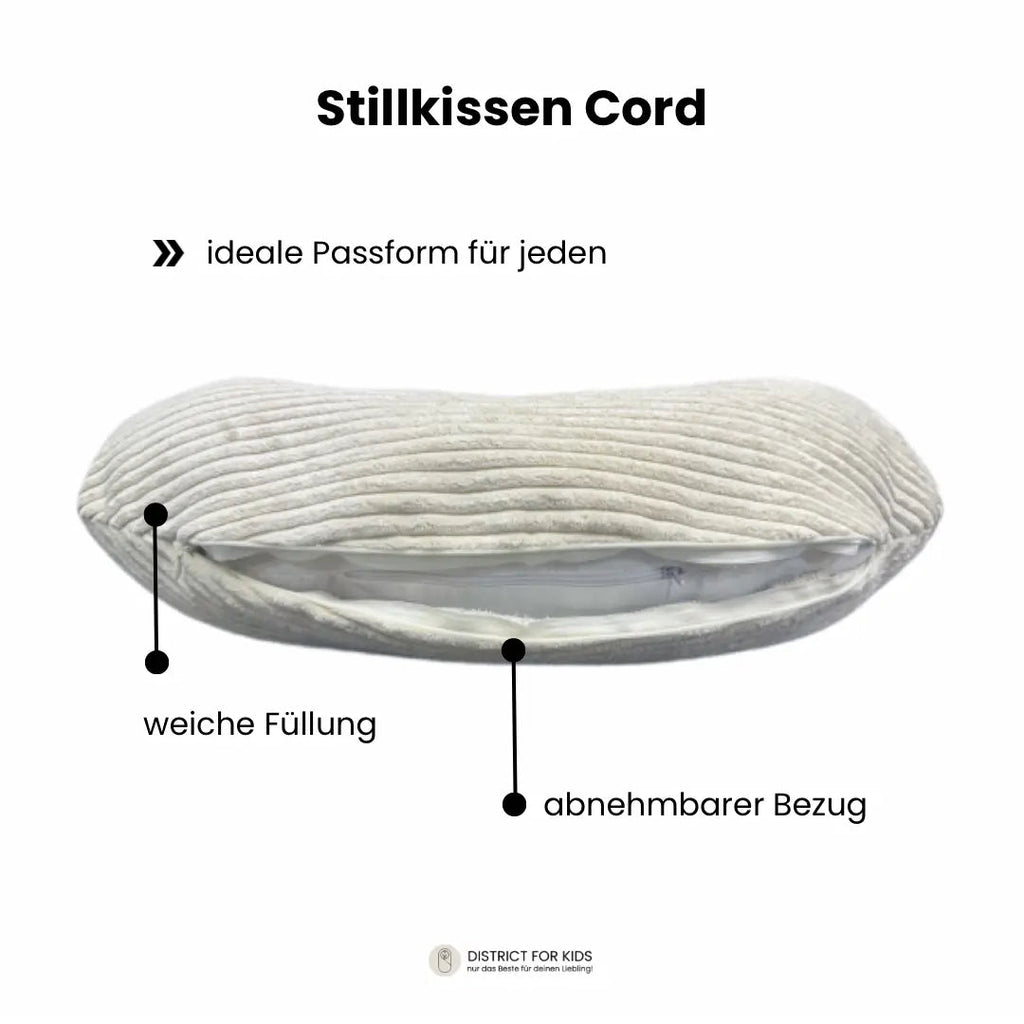 Stillkissen-Ersatzbezug Cord – U-Form