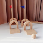 Holz-Golf Set für Kinder  – Pädagogisches Eltern-Kind-Spielzeug für Indoor & Outdoor