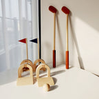 Holz-Golf Set für Kinder  – Pädagogisches Eltern-Kind-Spielzeug für Indoor & Outdoor