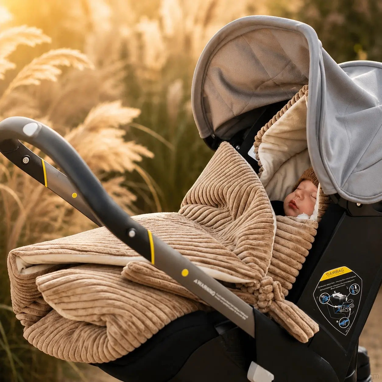Einschlagdecke Cord – 2.5 TOG Babyschale