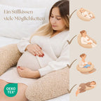 Stillkissen XXL Bouclé – ergonomisch & kuschelig