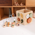 5-in-1 Montessori Aktivitätsbox aus Holz – Lernen, Sortieren & Entdecken mit Perlen und Paarspiel
