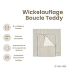 Wickelauflage Bouclé – mit Unterlage, kuschelig