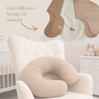 Stillkissen-Ersatzbezug Musselin – U-Form