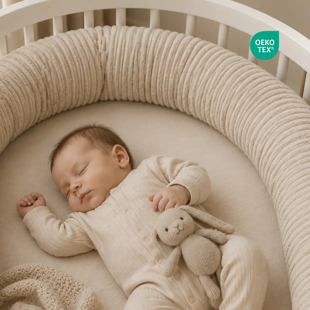 Bettschlange einsträngig Cord – Schutz & Komfort für Babybett