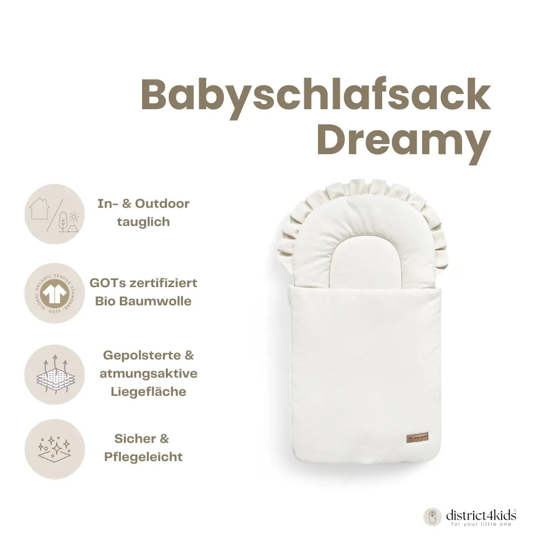 Babyschlafsack Dreamy Bio-Baumwolle – 2.5 TOG Ganzjahr