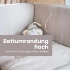 Bettumrandung Musselin – weich & handgefertigt