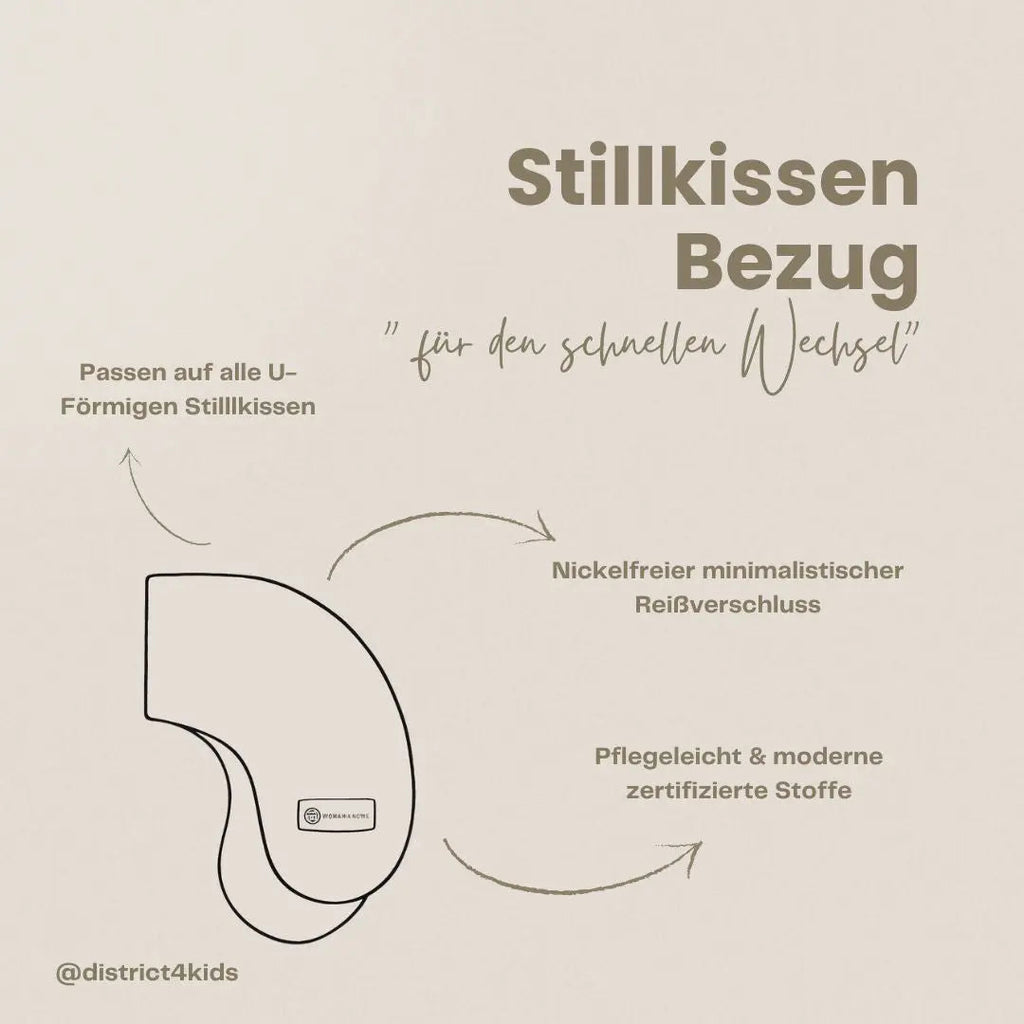Stillkissen-Ersatzbezug Cord – U-Form