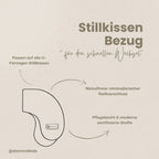 Stillkissen-Ersatzbezug Musselin – U-Form
