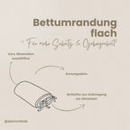 Bettumrandung Musselin – weich & handgefertigt