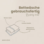 Bettwäsche Musselin Herzen – gebrauchsfertig & atmungsaktiv