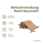 Bettumrandung Musselin – weich & handgefertigt