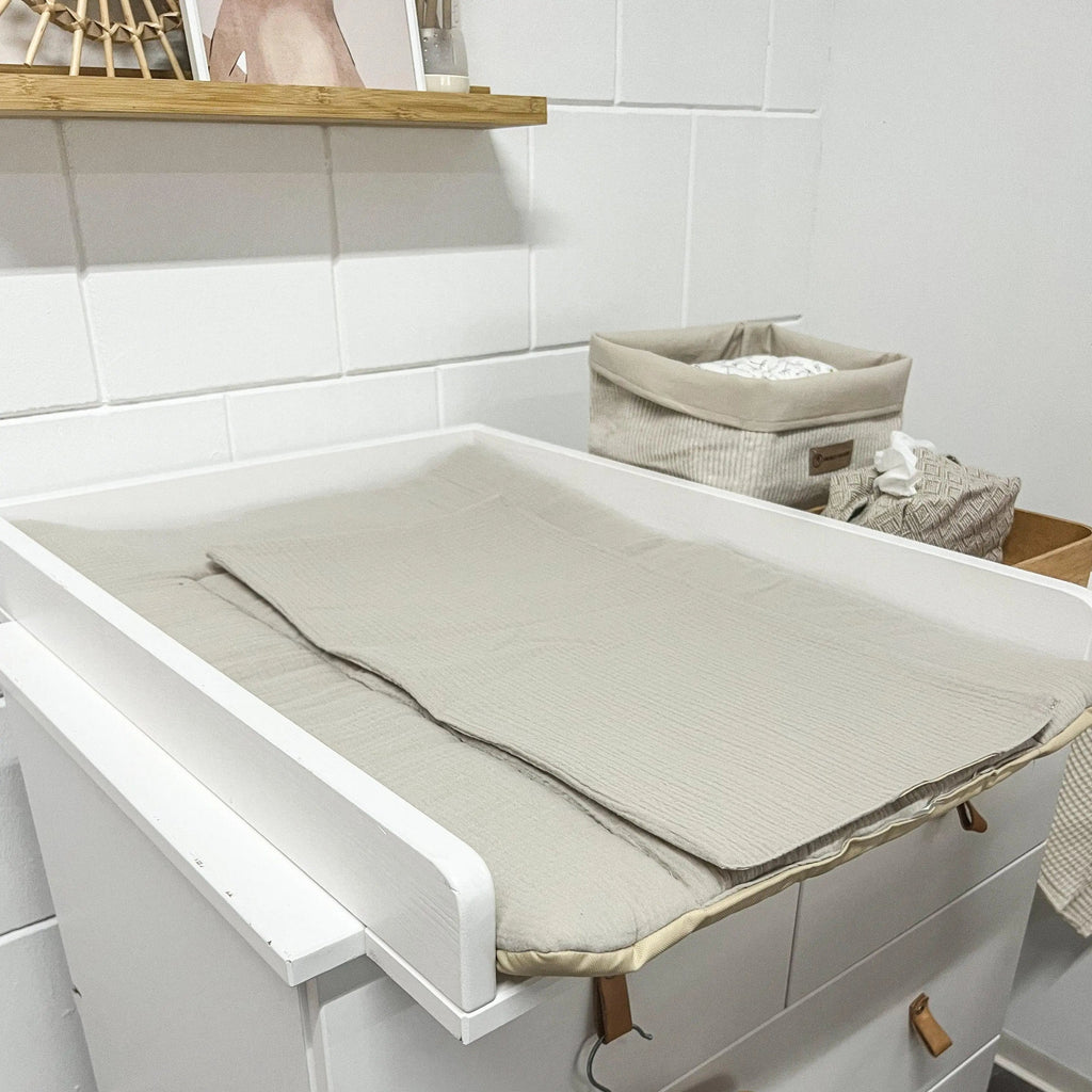 Wickelauflage Musselin – mit Unterlage, weich