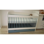 Bio Babybett 70x140cm aus Naturholz | Gitterbett aus massivem Holz | 100% Bio-Bett