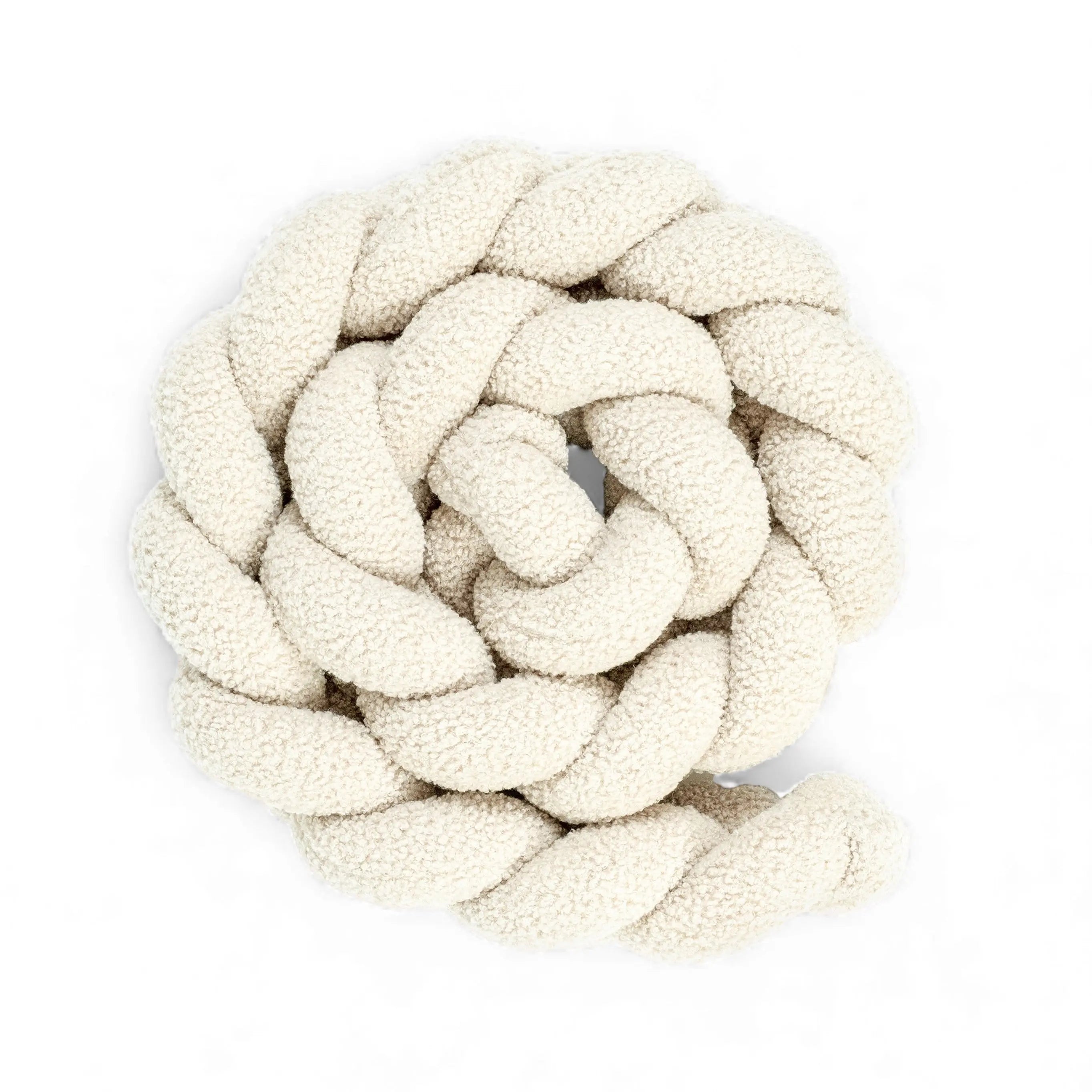 Bettschlange Bouclé – kuschelig & geflochten