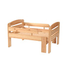 Leo mitwachsendes Babybett aus Massivholz 105-150-190cm | Kiefer | Bio-Bett mit Matratze