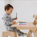 Staffelei mit Kinderstuhl – Perfekt für Indoor Klettergerüst