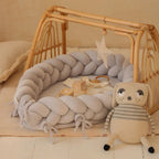 Babynest & Bettschlange 2in1 Velours – mitwachsend